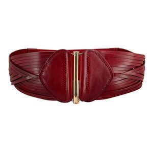 1315 Stretchy Wide Elastic Belt Braided Woven Elastic Vintage Full Grain